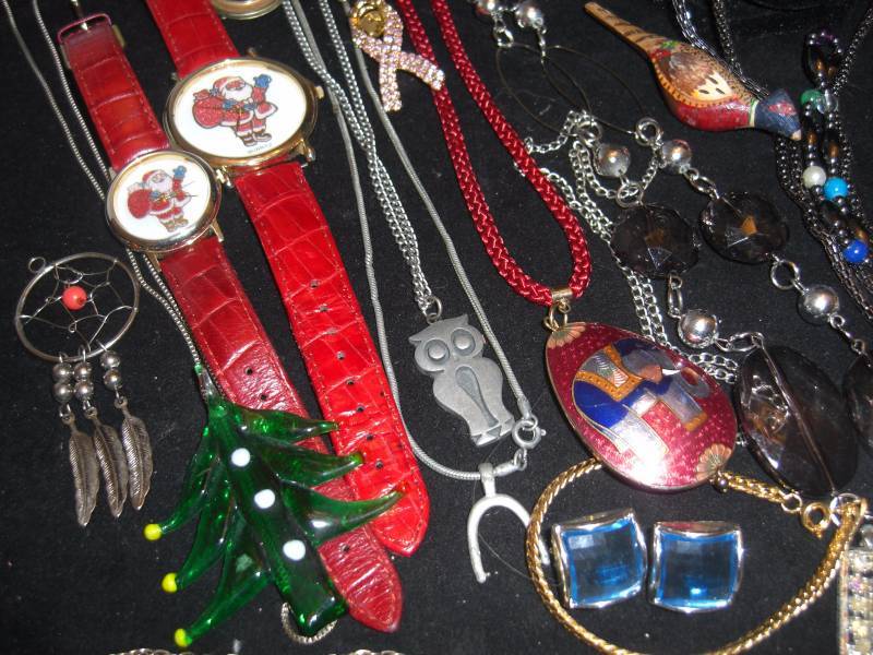 Vintage to Newer Jewelry - Bullwinkle Pin, Necklace Bracelets Earrings