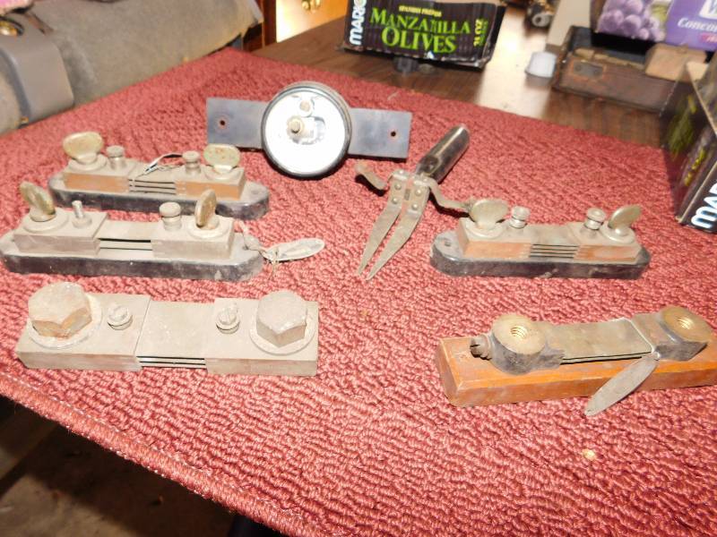 lot 24 image: vintage electronics lot tool, meter and connectors