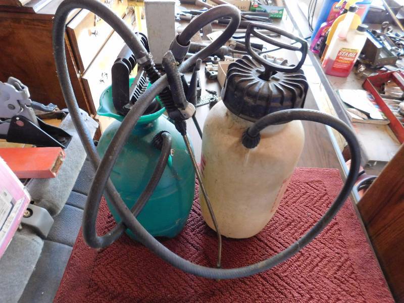 lot 30 image: Two large container wand sprayers