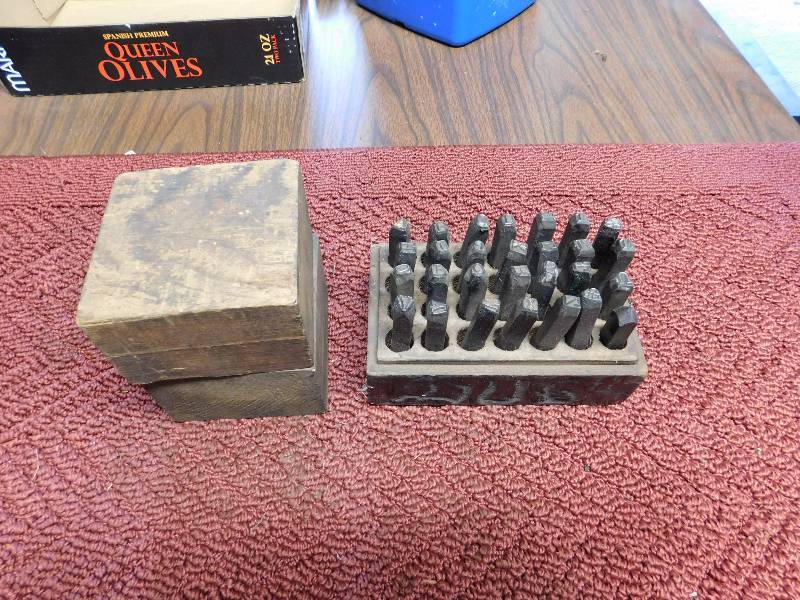 lot 40 image: lot of letter and number punches these are complete sets