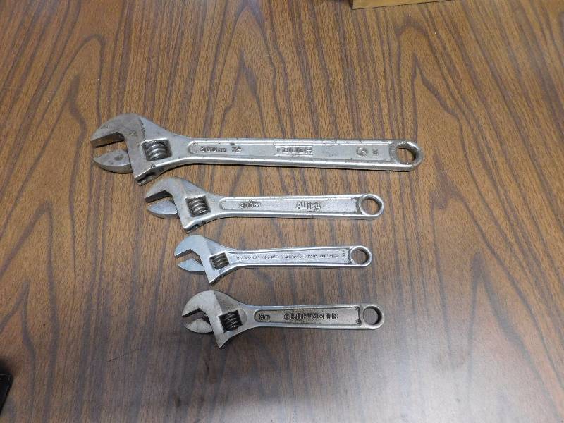 lot 52 image: 4  crescent wrenches