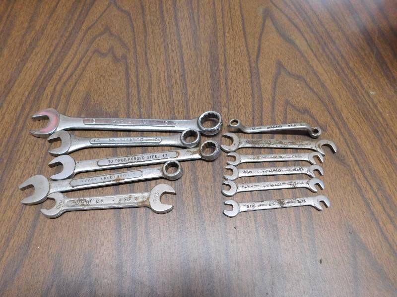 lot 73 image: 11 random wrenches 6 are Williams see photos for some brands and sizes