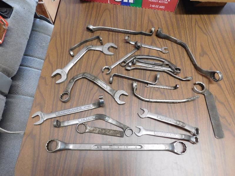 lot 80 image: large lot of modified wrenches used by mechanic that modified them