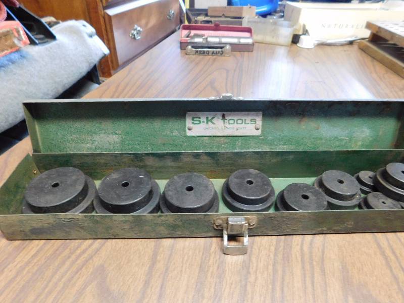 lot 87 image: OTC  Step Plate Adapters on tool box set may not be complete