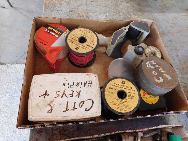 lot 146 image: contents of toolbox drawer see photos cottering pins and more