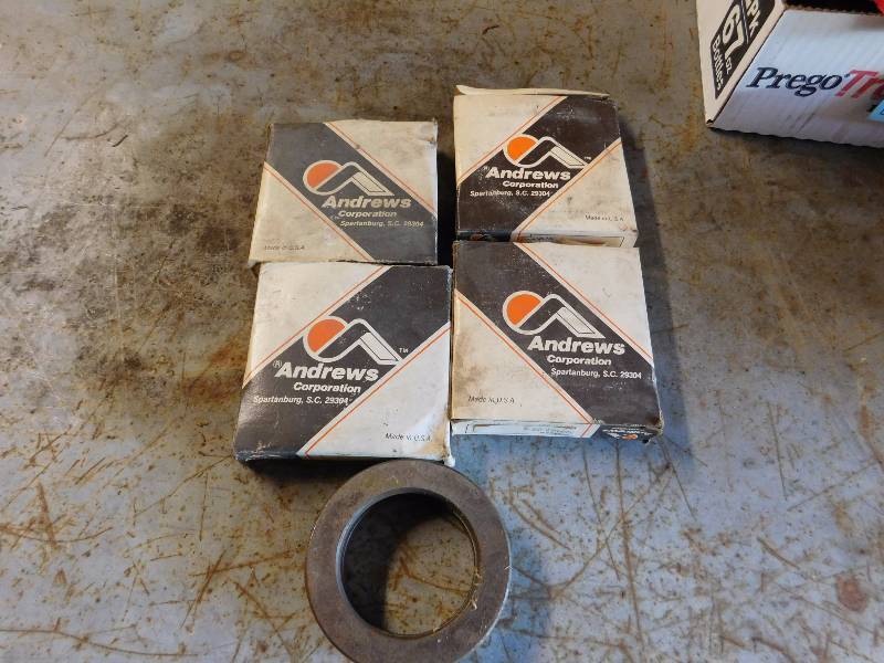 lot 154 image: 4 Andrews corporation ball bearing rings PN # 079147-08E