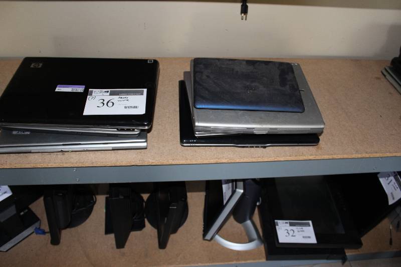 lot 36 image: 7 laptops, as is for parts