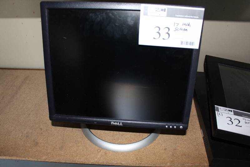 lot 33 image: Dell flat screen LCD computer monitor, 17 inch, tested and operational