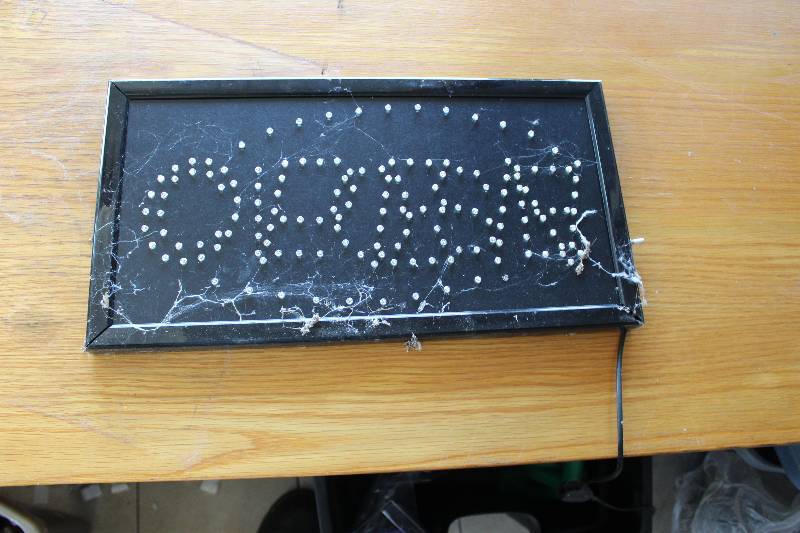 lot 111 image: LED open and closed sign, tested and operational