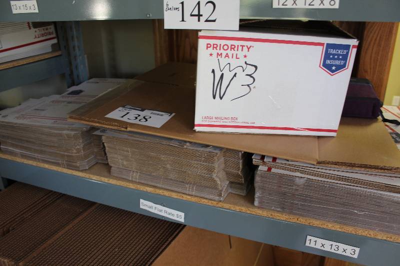 lot 138 image: new shipping boxes, misc sizes