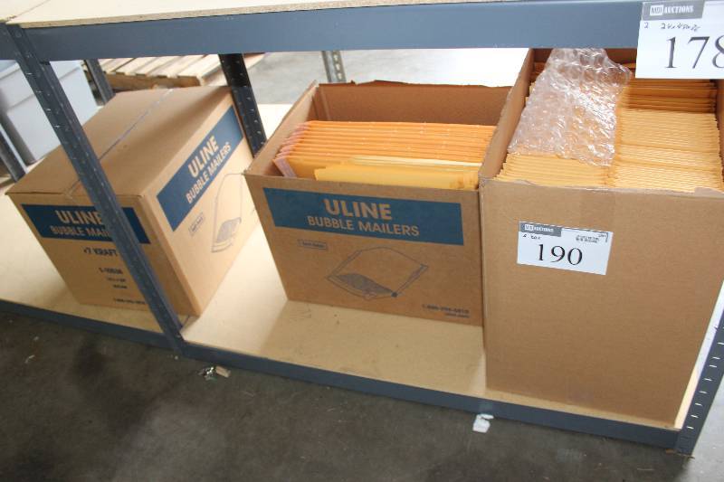 lot 190 image: new uline bubble mailers