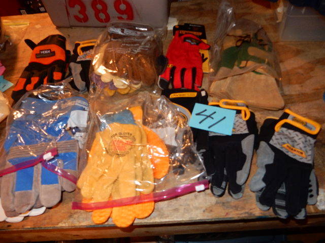 lot 41 image: Misc. Gloves as pictured