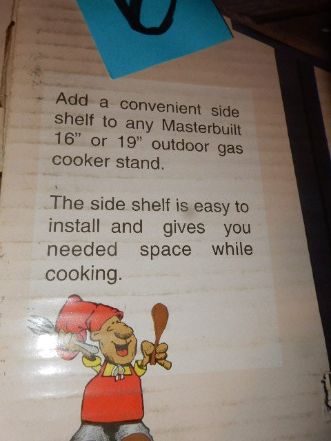 lot 6 image: Masterbuilt, Utility Side Shelf