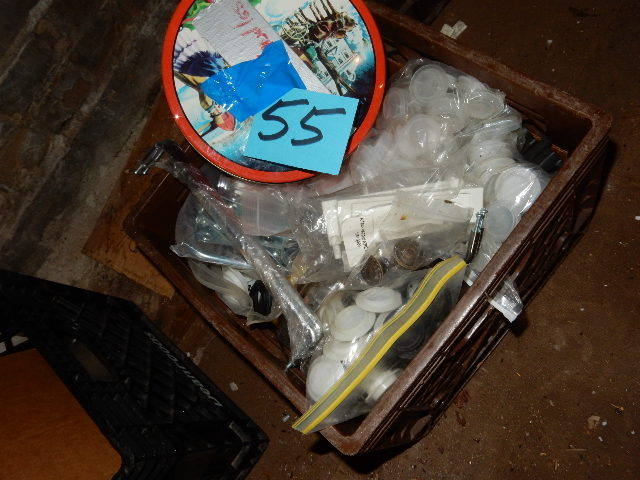 lot 55 image: Milk Crate full of Knobs, Handles