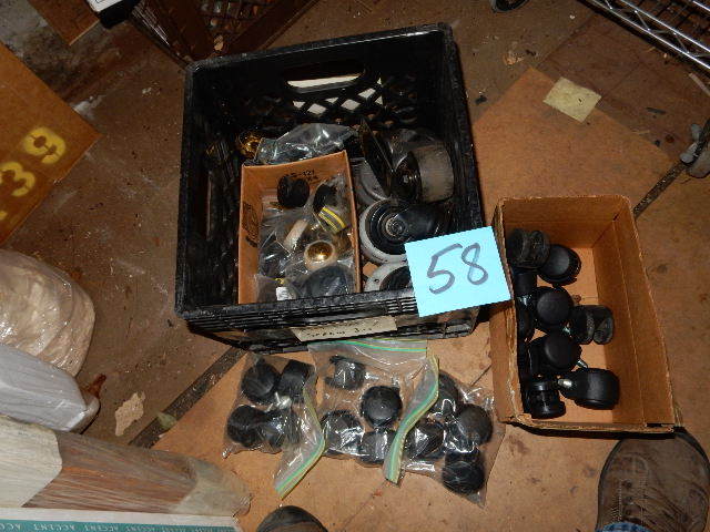 lot 58 image: Lot of Casters.. See pictures for types