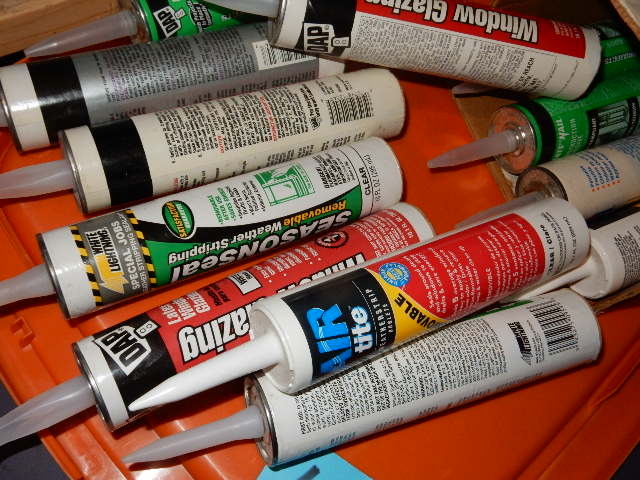 lot 66 image: 12 Tubes of All purpose and Misc. kinds of sealant.. Please inspect
