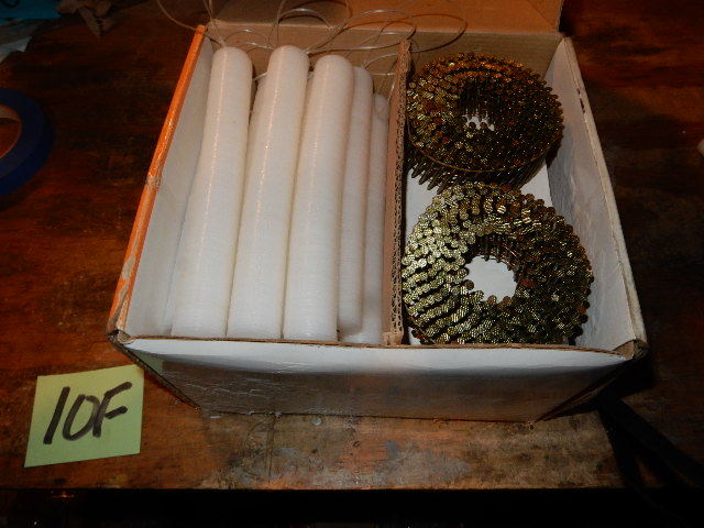 lot 10F image: Pneu Tools, Stack Pak, and Coil Nails.. 2400 Count.