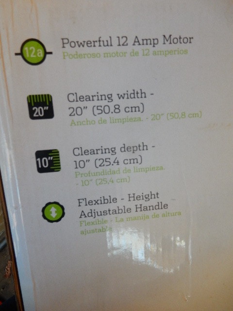 lot 1A image: GREENWORKS, Electric, 12 AMP, Snow Blower.. New in Box.