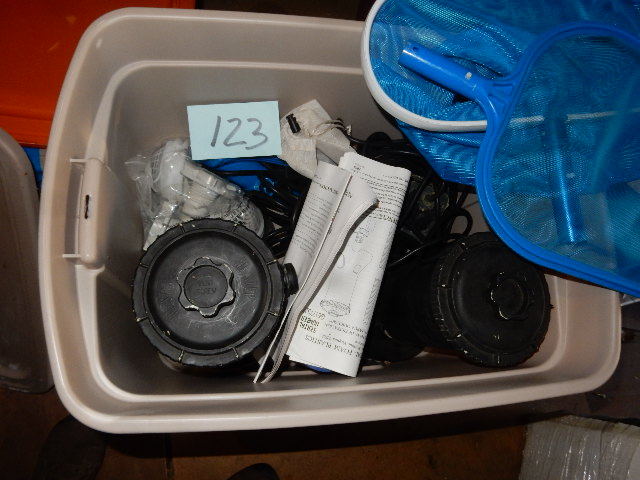 lot 123 image: Misc. Pumps and accessories.. For Pond