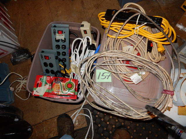 lot 155 image: Misc. Cords and Electrical Strips