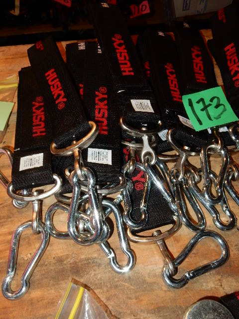 lot 173 image: Leg Straps with clamps. 300 lb
