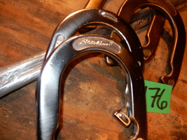 lot 176 image: Set of  EDDIE BAUER, Horse shoes.. Look like polished metal