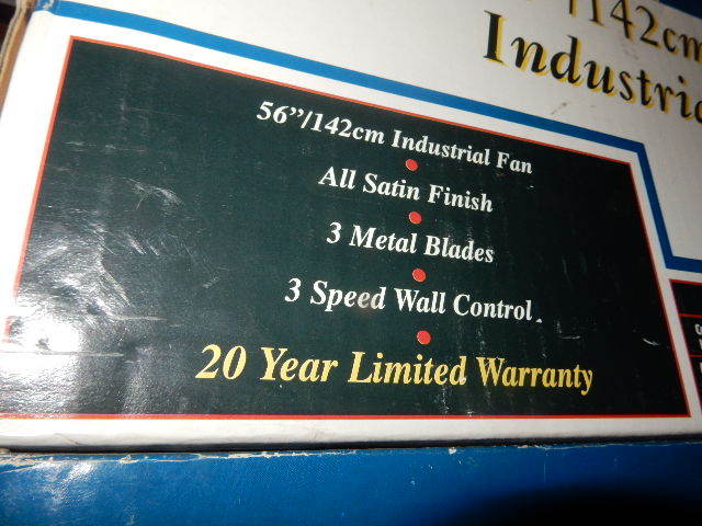 lot 182 image: 2, 56in INdustrial celing fans