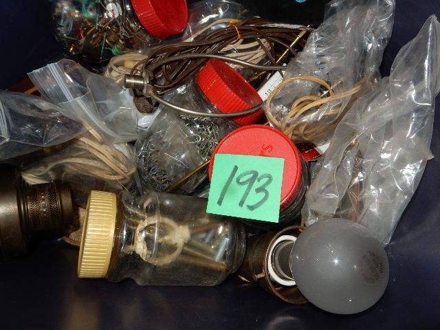 lot 193 image: Misc. lamp parts