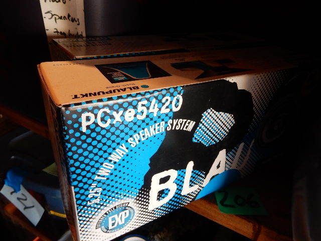 lot 206 image: 2 boxes of Blaupunkt speakers.. NEW