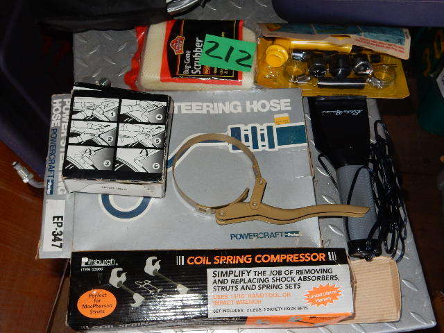 lot 212 image: Misc. Auto items as pictured