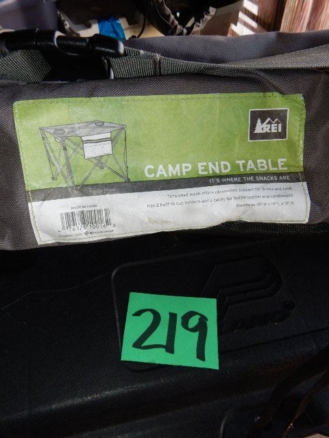 lot 219 image: Camping End Table