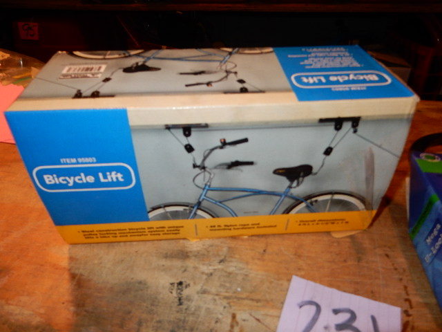 lot 231 image: Bicycle Lift and Kryptonite Lock