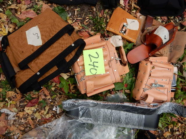 lot 240 image: Lot of leather tool belts