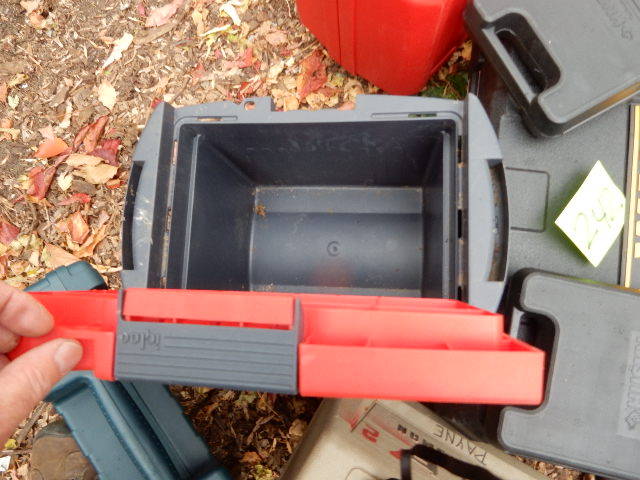 lot 242 image: Heavy Plastic Tool Boxes
