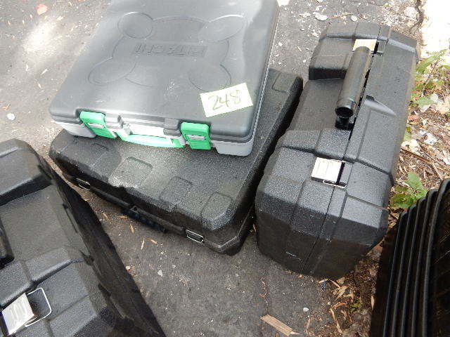 lot 248 image: Large DEWALT and other plastic tool cases