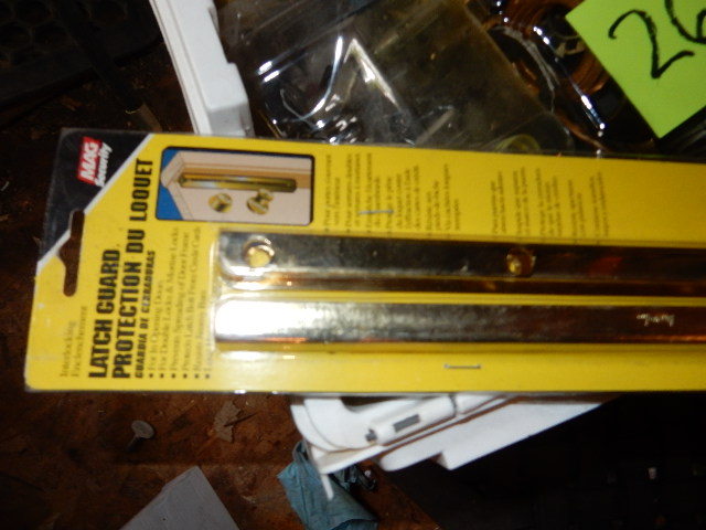 lot 261 image: Misc. door hardware as pictured.. LOTS to this one
