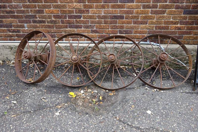 Steel wagon wheels