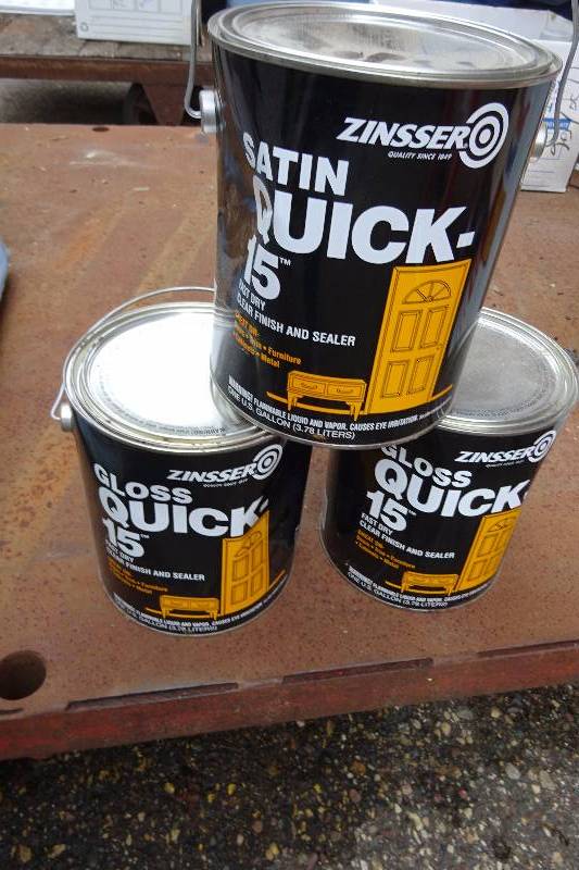 3 cans zinsser statin quick 15 fast dry clear finish and sealer