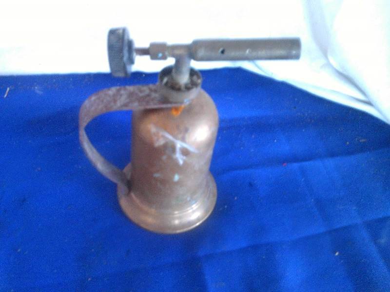 lot 154 image: antique brass blow torch