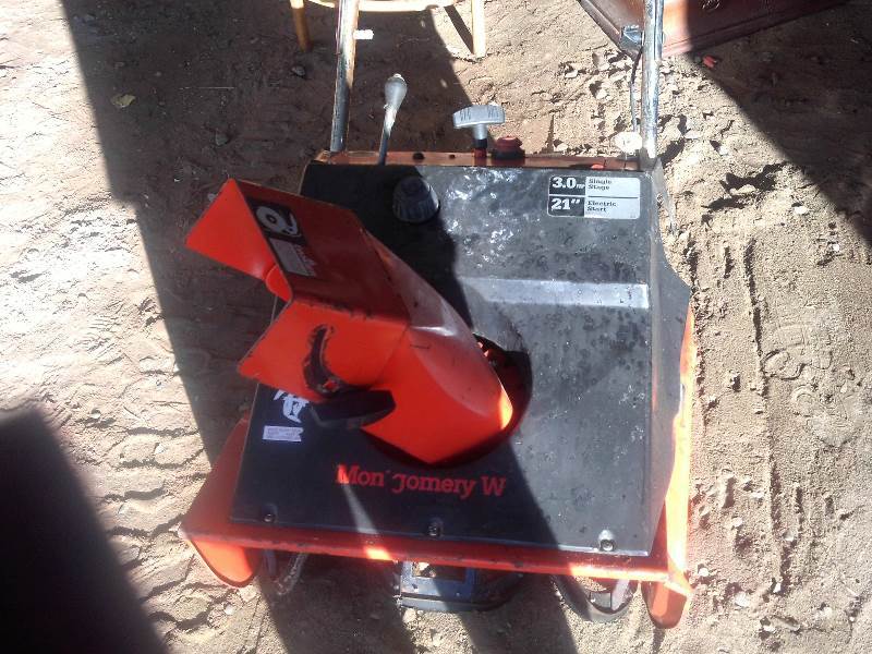 lot 164 image: montgomery ward snow blower