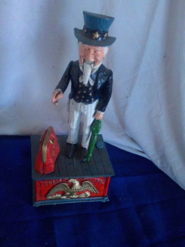 lot 167 image: vintage uncle sam bank