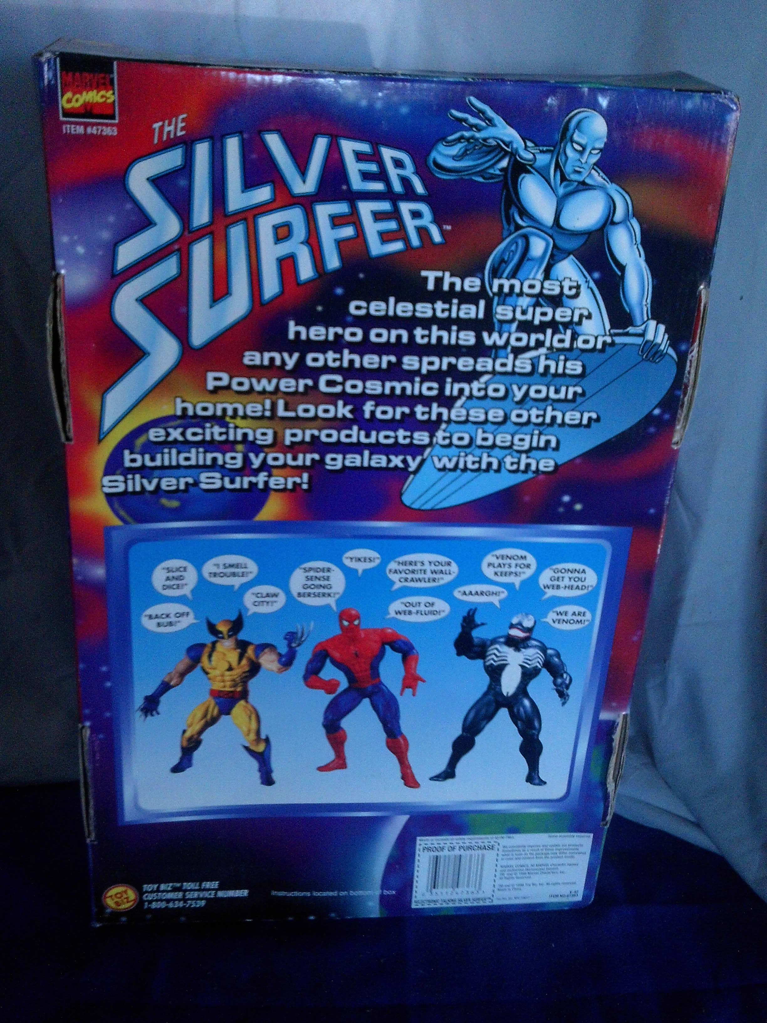 lot 291 image: vintage 1998 silver surfer