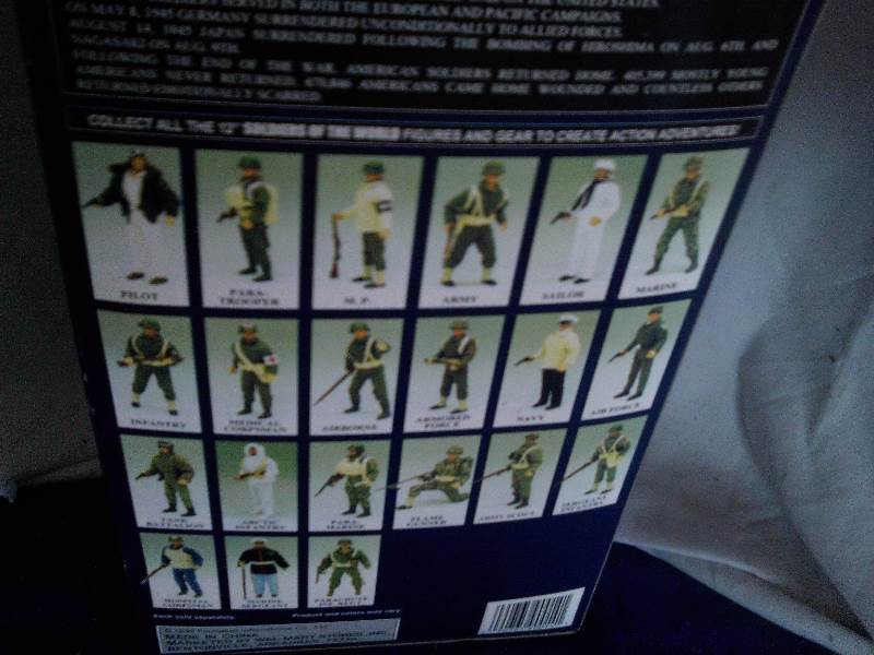 lot 303 image: vintage soldiers of the war action figure