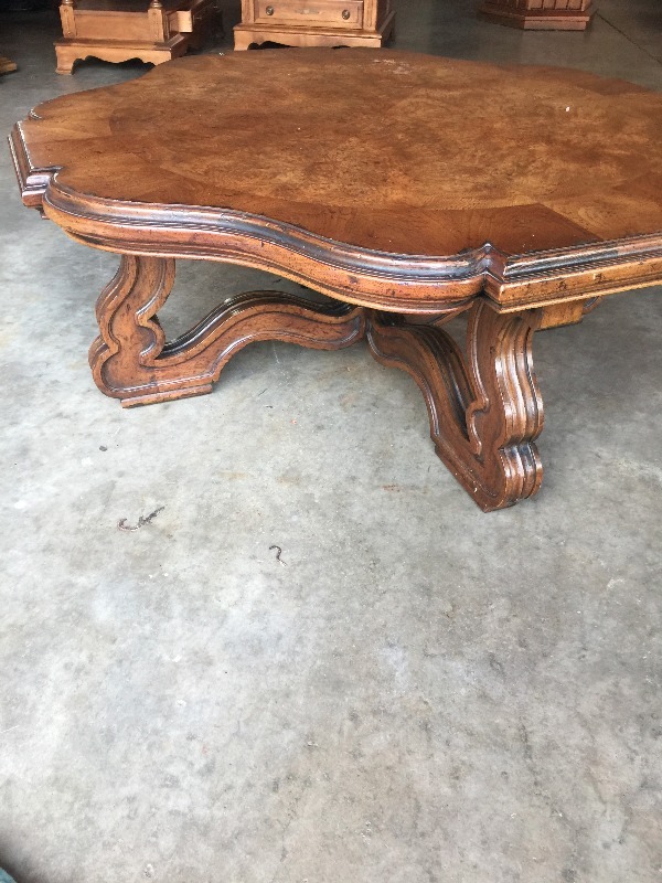 lot 29 image: Coffee Table  burnished walnut finish