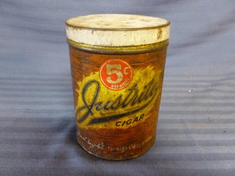 Antique Cigar Can