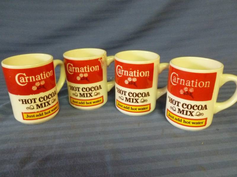 Carnation Cocoa Mugs