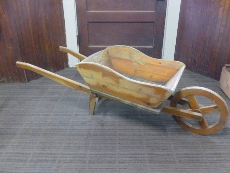 Wooden Wheel Barrow