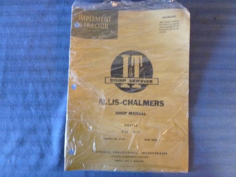 Vintage Shop Manual