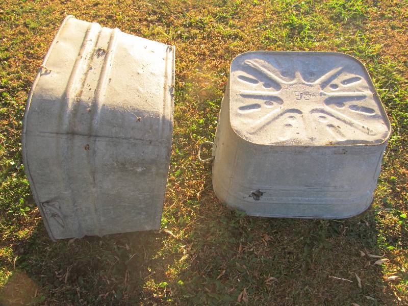 lot 8 image: Antique wash buckets