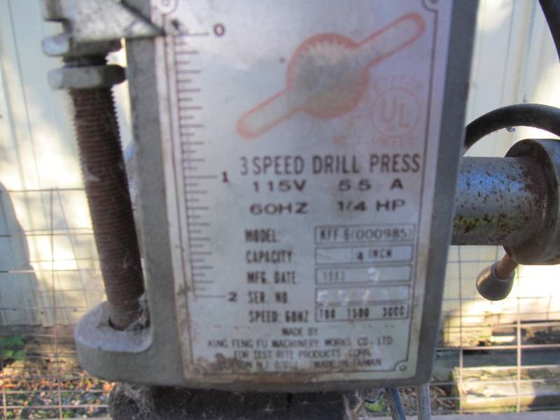 lot 19 image: 3 Spee Drill press